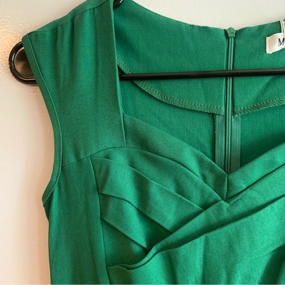 NWT MUXXN 1950's Retro Swing Midi Dress Green Size 8 - Picture 3 of 12